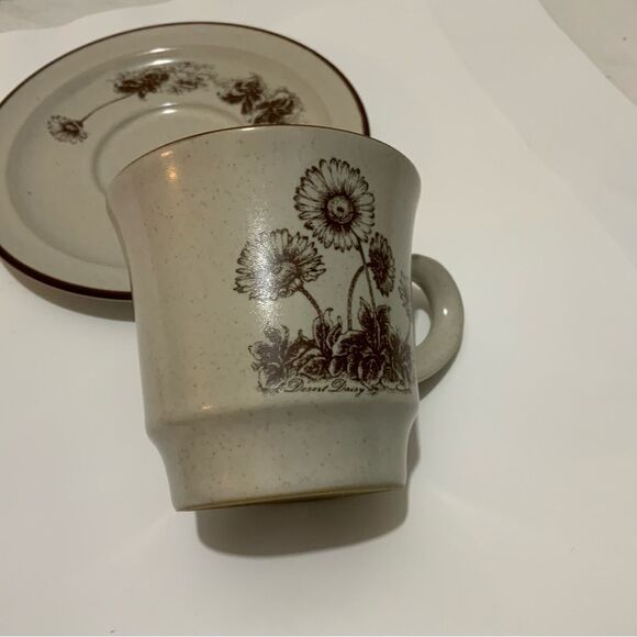 Noritake Cup & Saucer Set Desert Flowers B2 - Picture 3 of 8